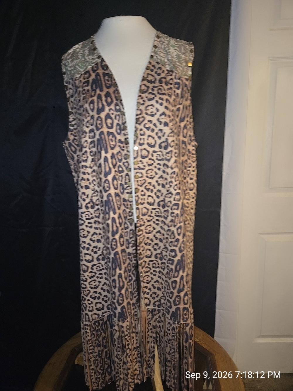 Express Kids Tan Jacket with Leopard Print Lining